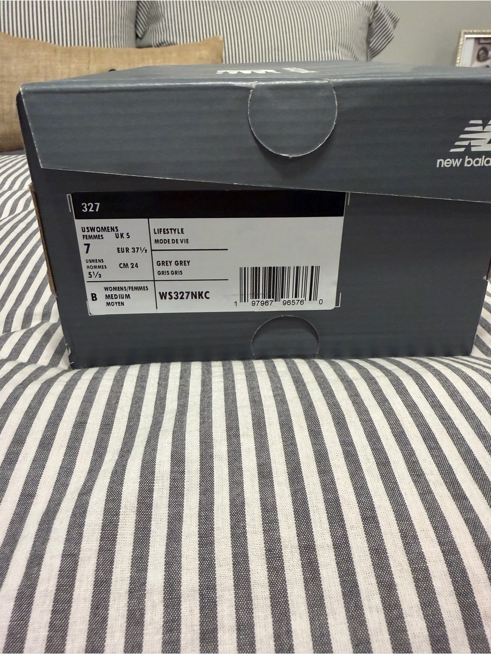 New Balance Women’s White, Gray and Gum Retro Runner Sneakers - Picture 4 of 4